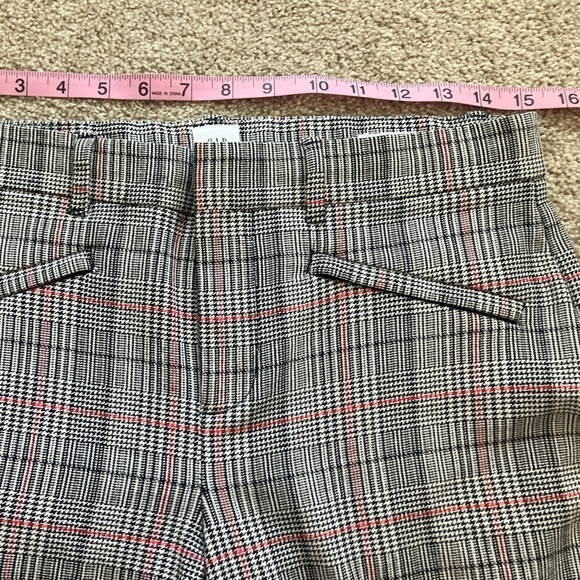 GAP Signature Size 6 Skinny Ankle Houndstooth Plaid Trouser Career Pants - Picture 7 of 10